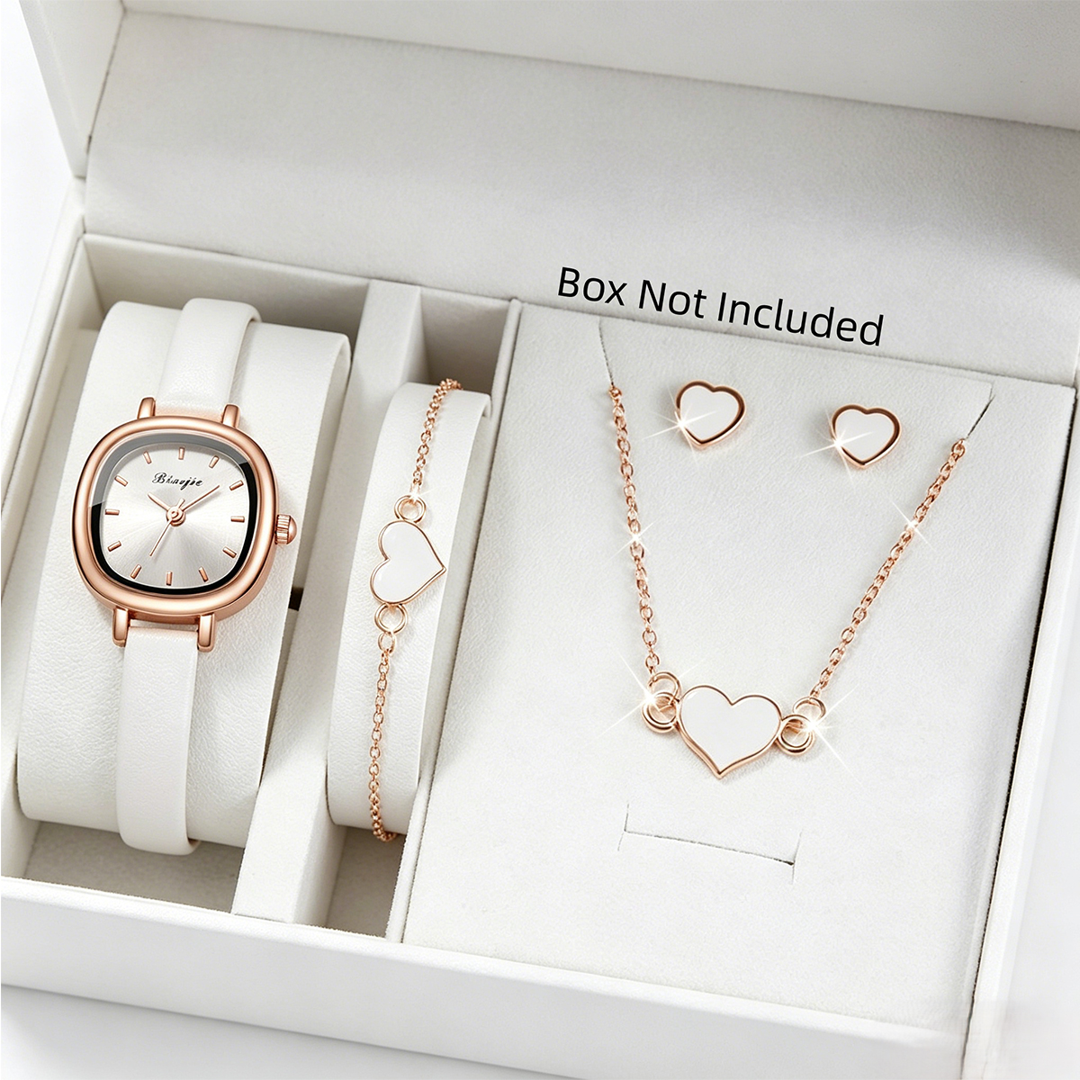 Open Heart Watch - 5PCS Fashion Square Women Quartz Watch