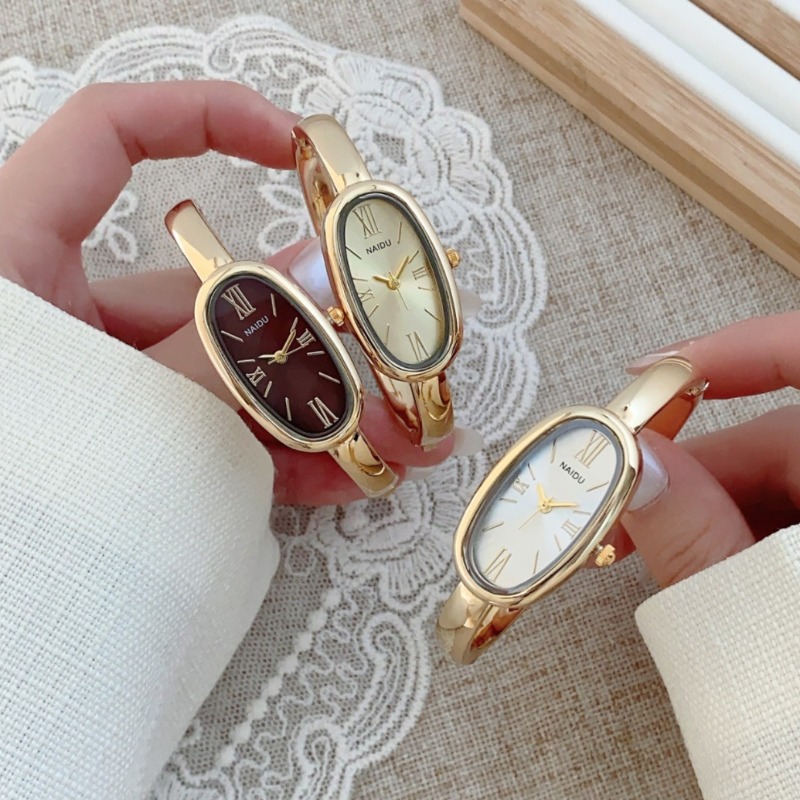 Lux Watch - Top Brand Women Oval Roman Dial