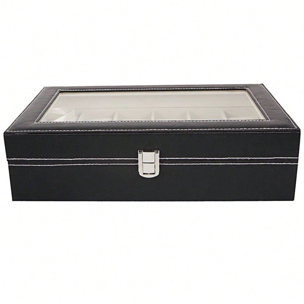Luxury Watch Levels - 12 Compartments Top-Level Opening Leather Watch