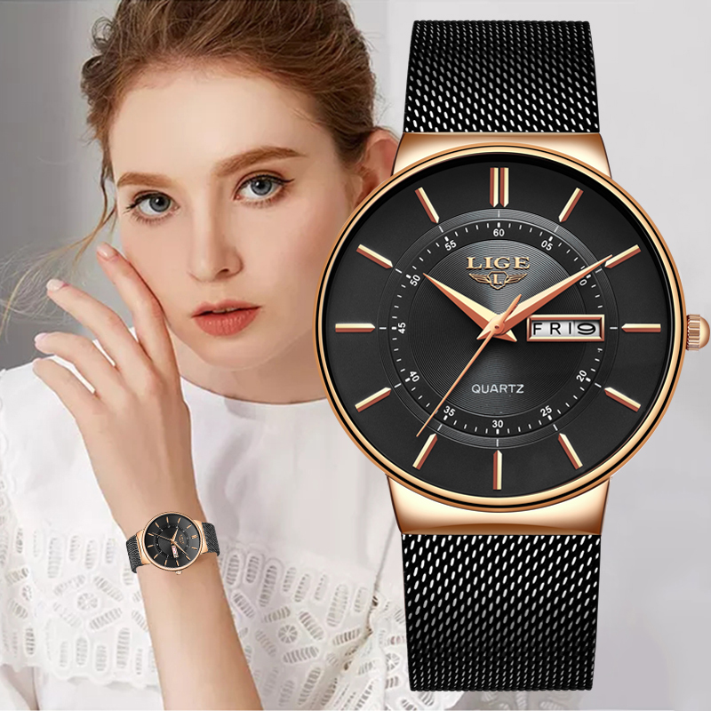 Luxury Watch Exhibition - LIGE Women Watches Luxury Brand Ultra-thin