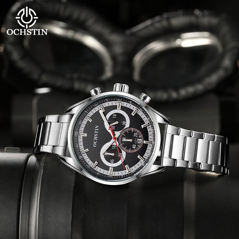 Luxury Watch For Sale - OCHSTIN Men's Stainless Steel Strap Wristwatch