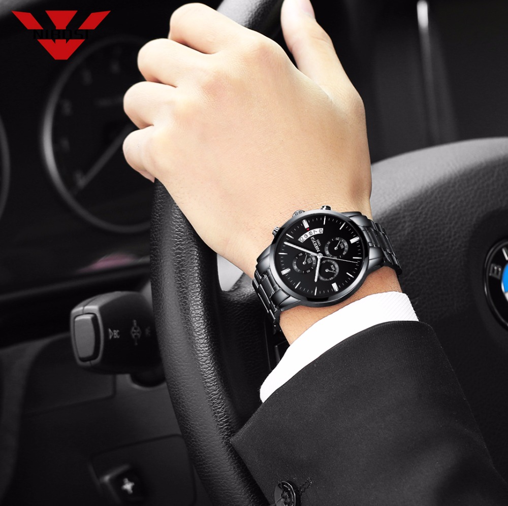 NIBOSI Stainless Steel Black Q - Luxury Watch Exhibition recensie en prijs