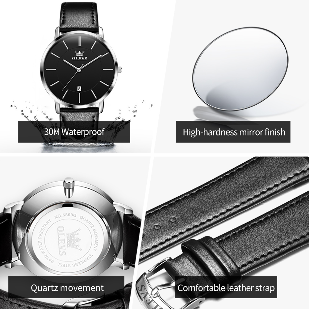 OLEVS Ultra Thin 6.5mm Top Ori - Luxury Watch For Sale recensie en prijs