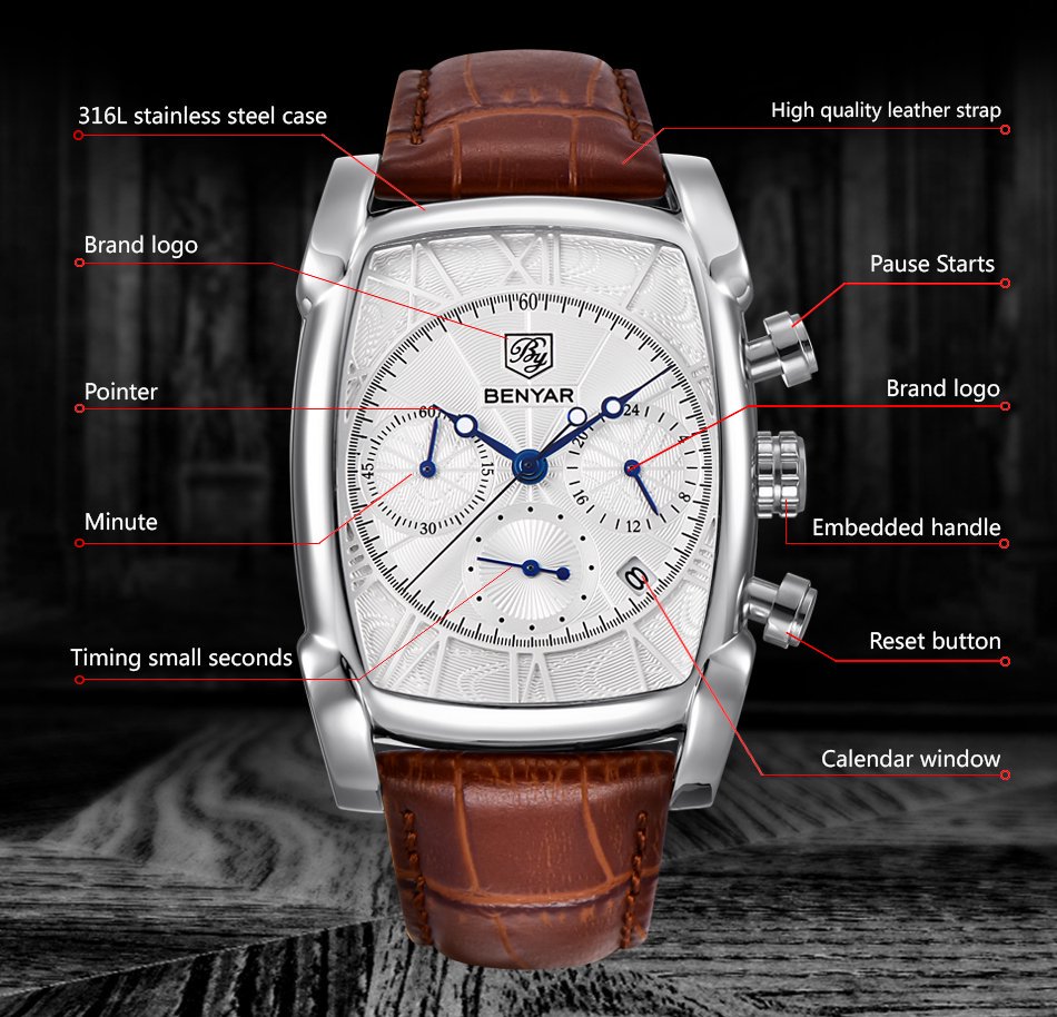 Relogio Masculino Mens Watches - Luxury Watch Exhibition recensie en prijs