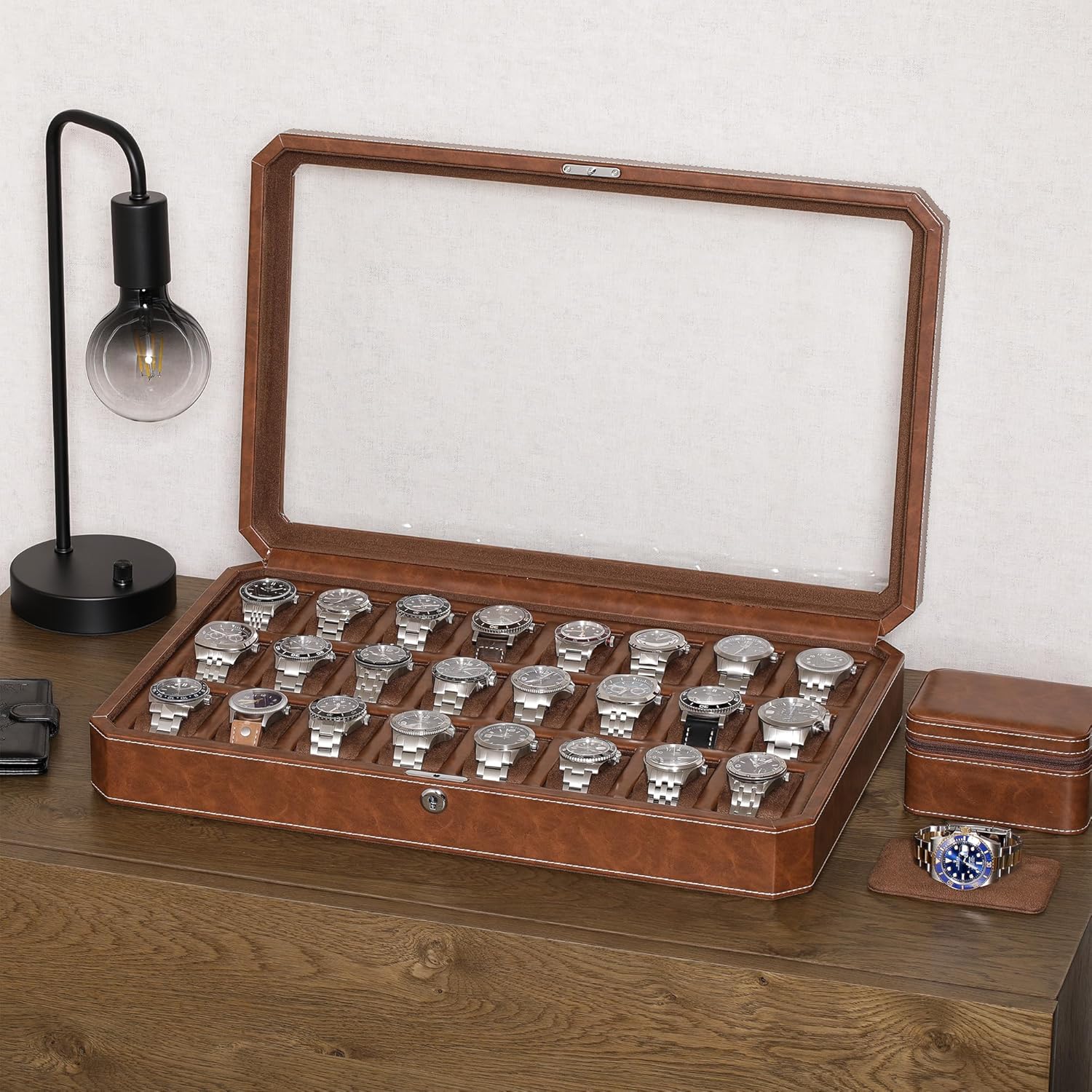 24 Slot Watch Case with Lock – - Luxury Watch Image recensie en prijs