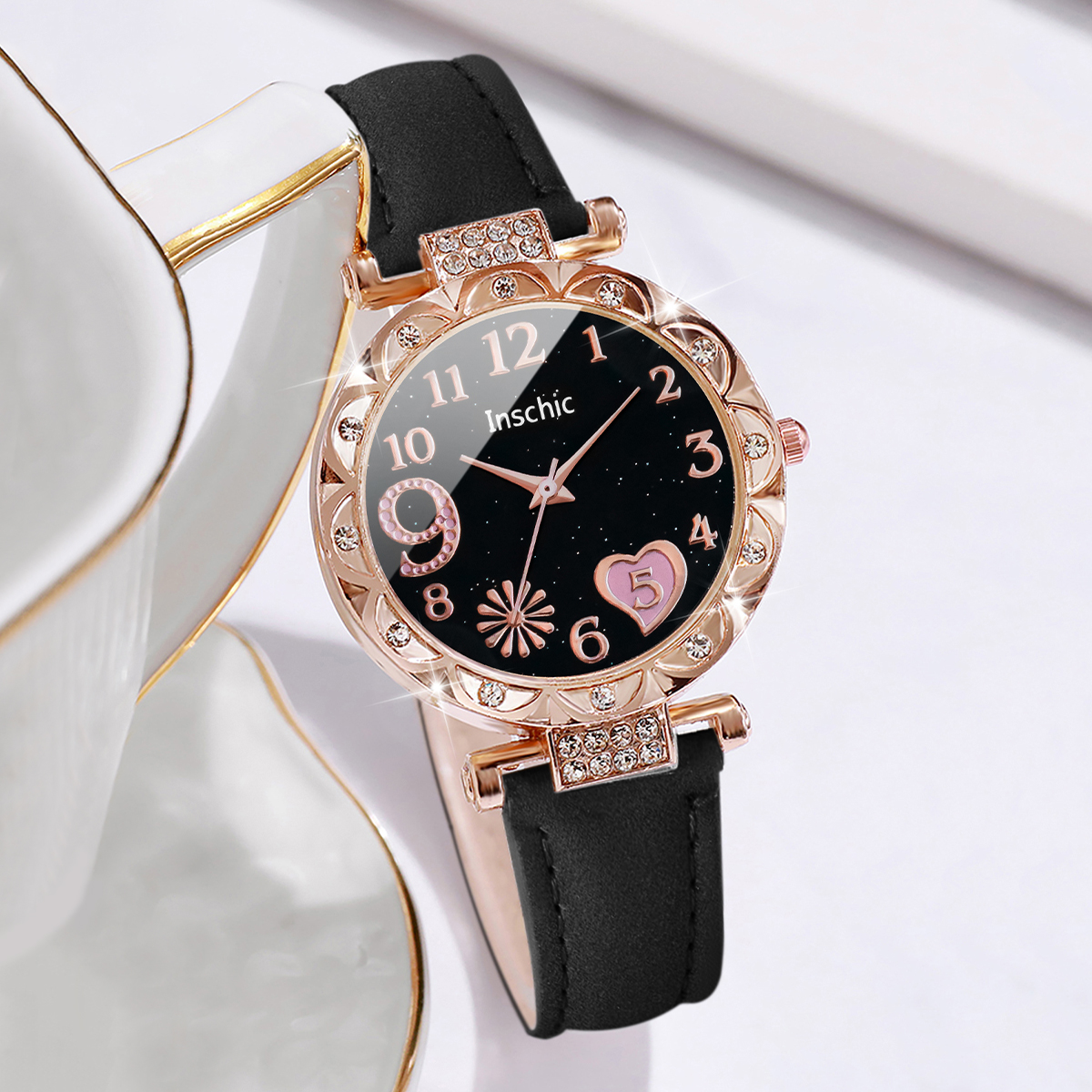 6PCS/Set Women Watches Fashion - Open Heart Watch recensie en prijs
