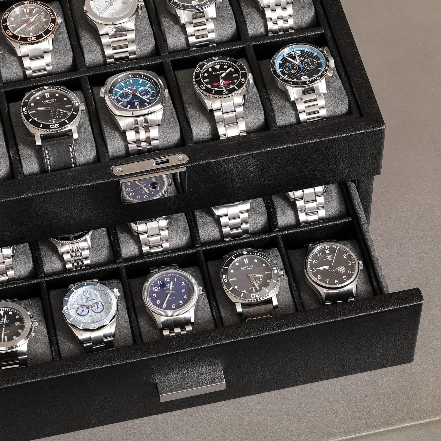 20 Slot Leather Watch Box - Lu - Luxury Watch Image recensie en prijs