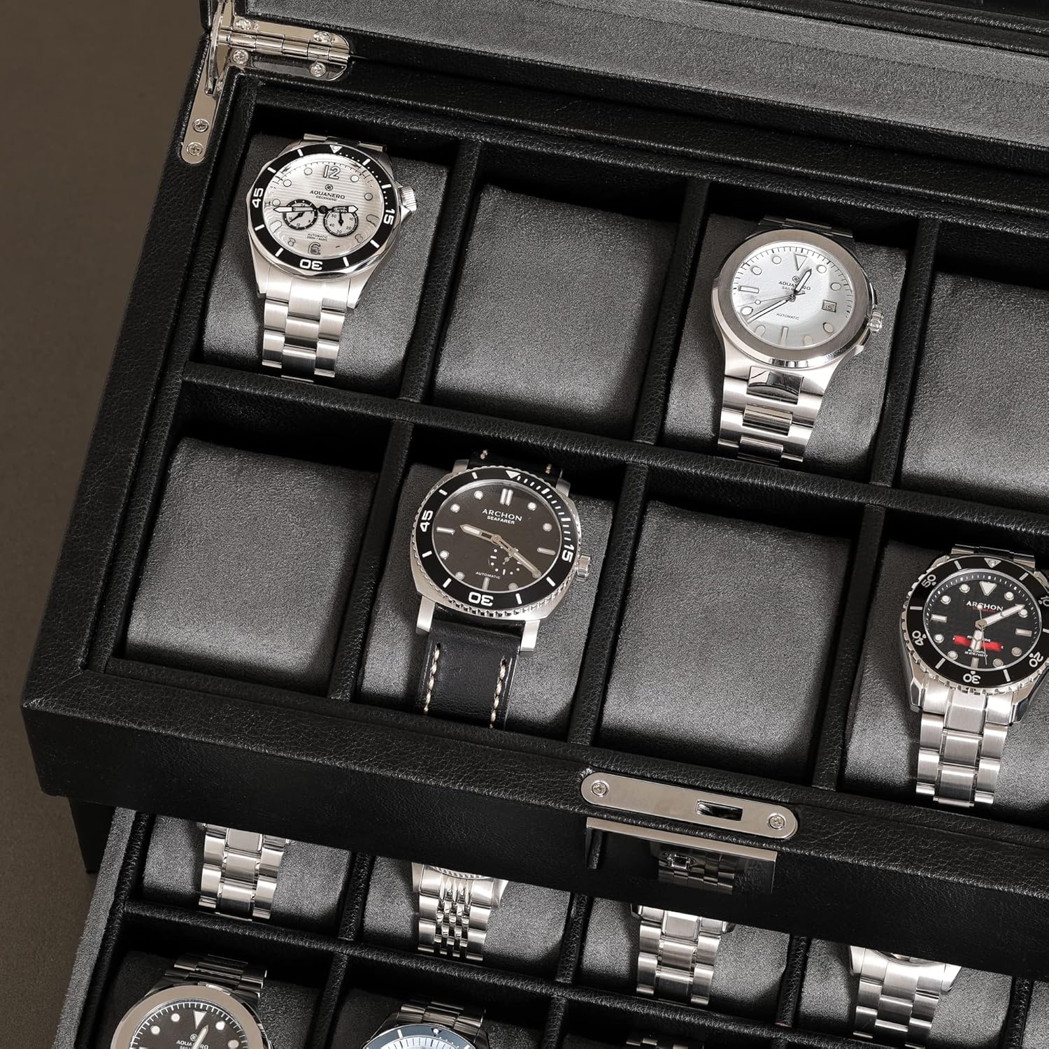 20 Slot Leather Watch Box - Lu - Luxury Watch Image recensie en prijs