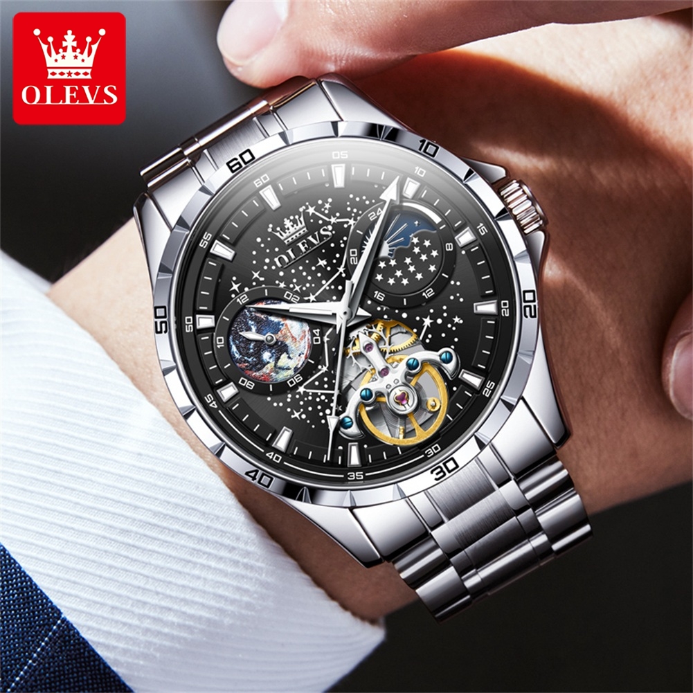 OLEVS 6689 Luxury Brand Moon P - Luxury Watch Exhibition recensie en prijs