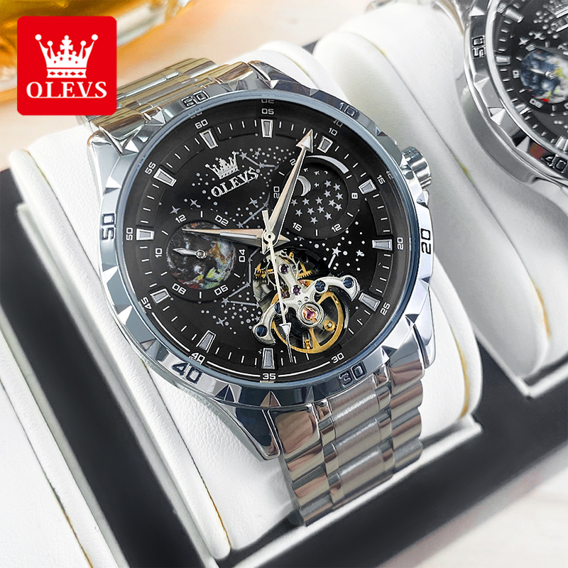 OLEVS 6689 Luxury Brand Moon P - Luxury Watch Exhibition recensie en prijs