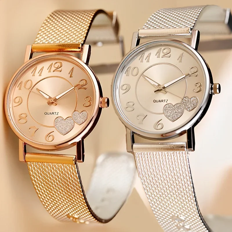 Elegant Rose Gold Heart Dial W - Luxury Watch Levels recensie en prijs