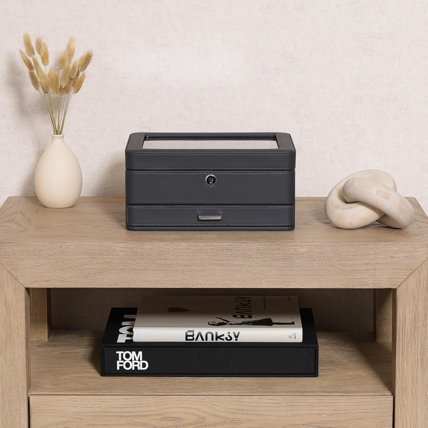 8 Slot Leather Watch Box with  - Luxury Watch Image recensie en prijs