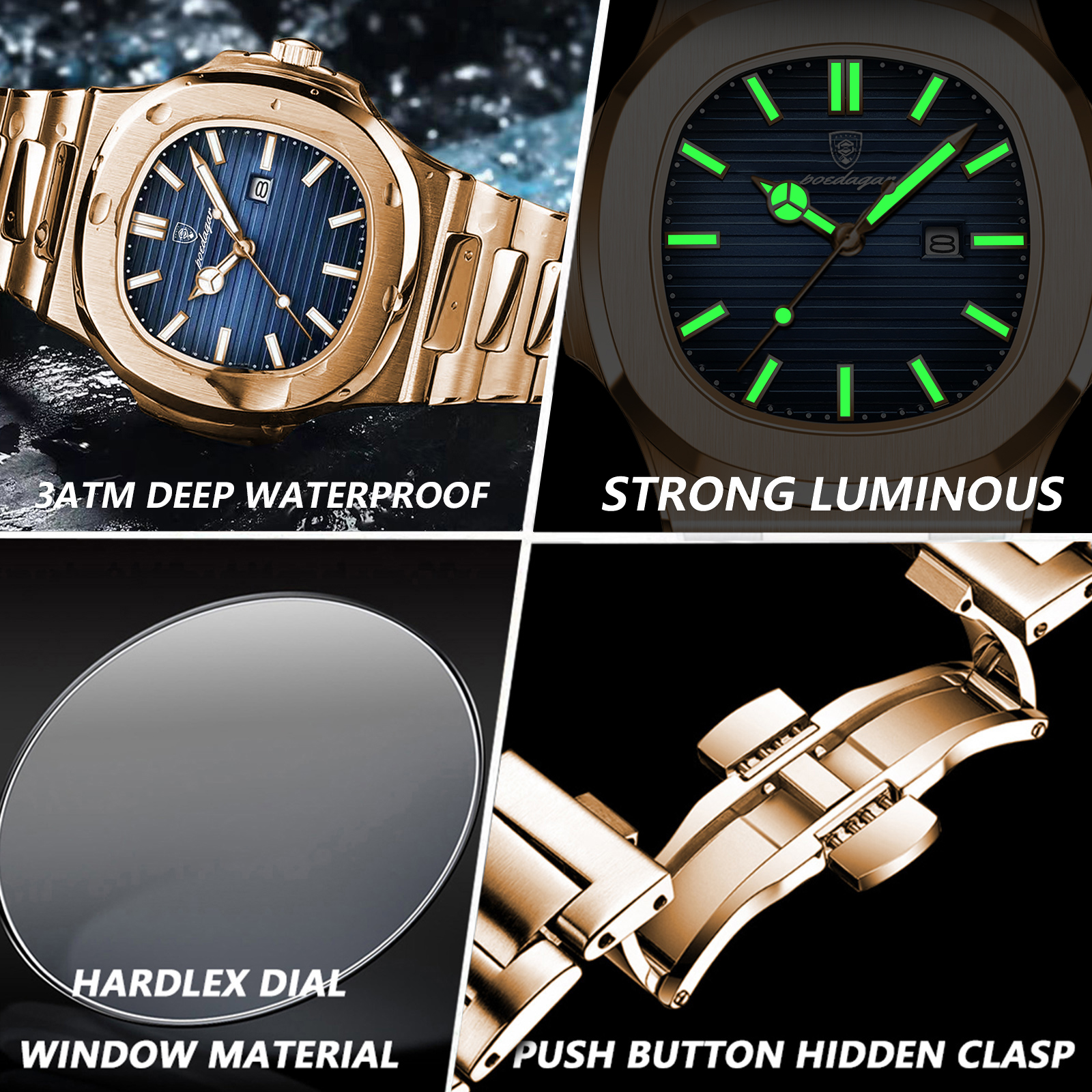 POEDAGAR Fashion Couple Watch  - Open Heart Watch recensie en prijs