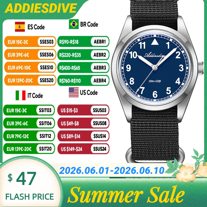 ADDIESDIVE 10Bar Waterproof 31 - Luxury Watch In Japan recensie en prijs