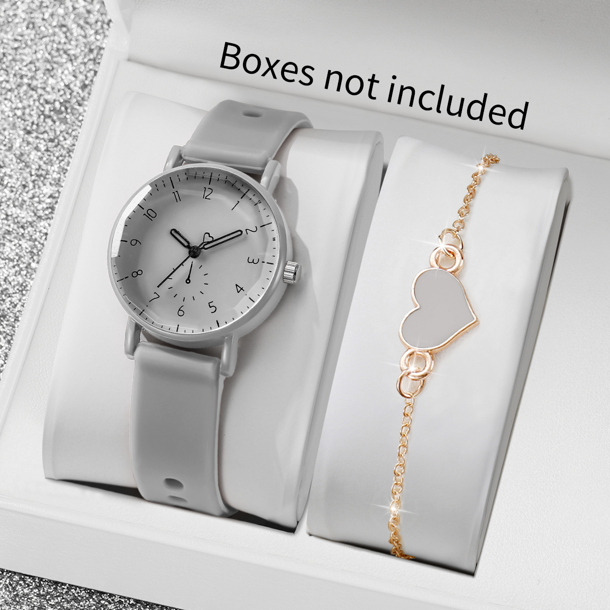 2PCS/Set Fashion Arabic Dial W - Open Heart Watch recensie en prijs