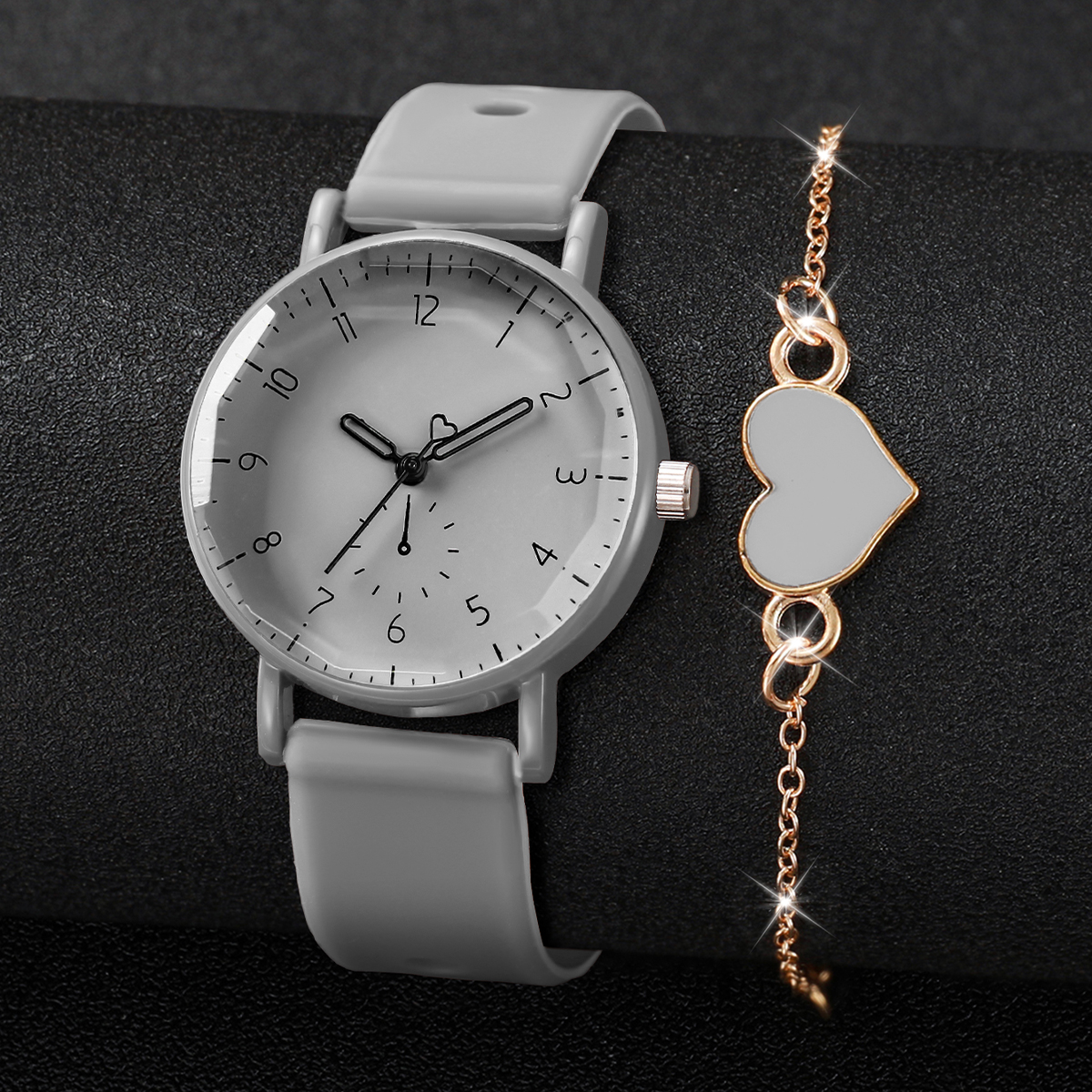 2PCS/Set Fashion Arabic Dial W - Open Heart Watch recensie en prijs