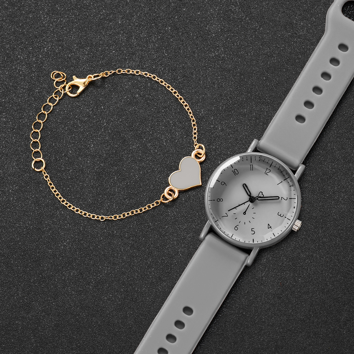 2PCS/Set Fashion Arabic Dial W - Open Heart Watch recensie en prijs