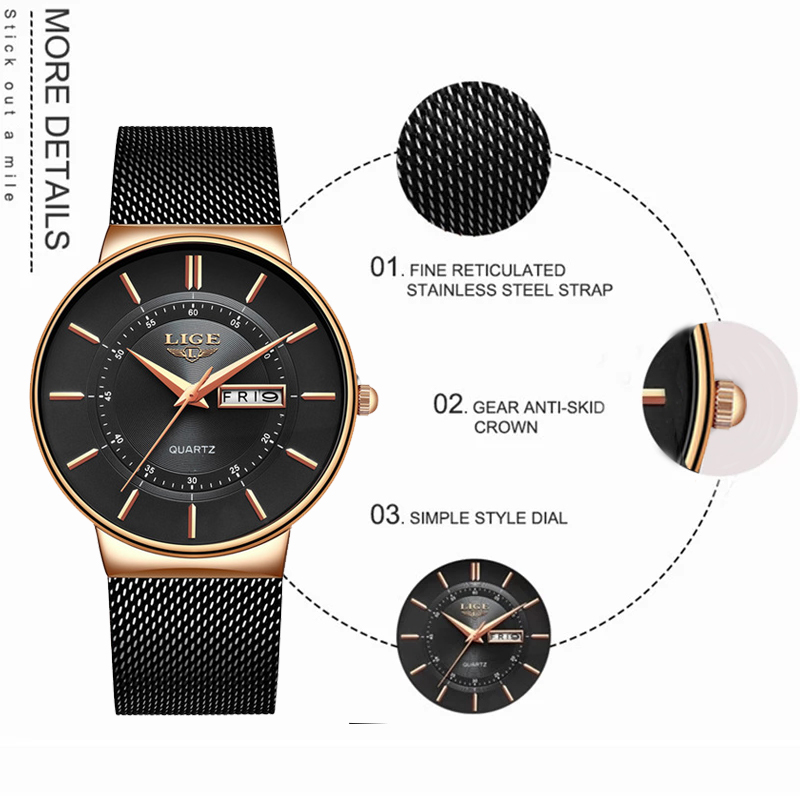LIGE Women Watches Luxury Bran - Luxury Watch Exhibition recensie en prijs