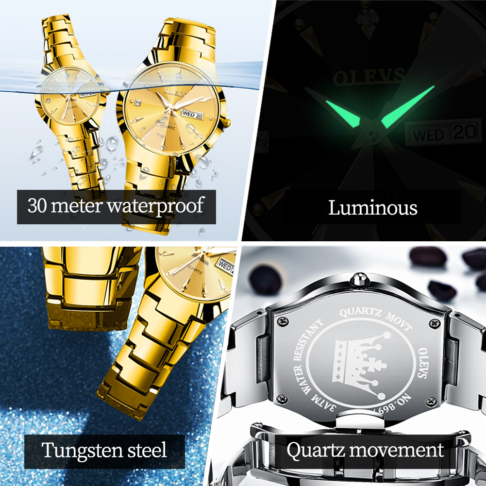 OLEVS TOP Brand Gold Watches f - Luxury Watch Exhibition recensie en prijs