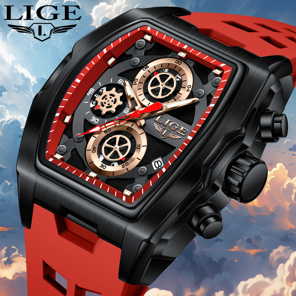 LIGE Hot Sale Fashion Men Quar - Luxury Watch For Sale recensie en prijs
