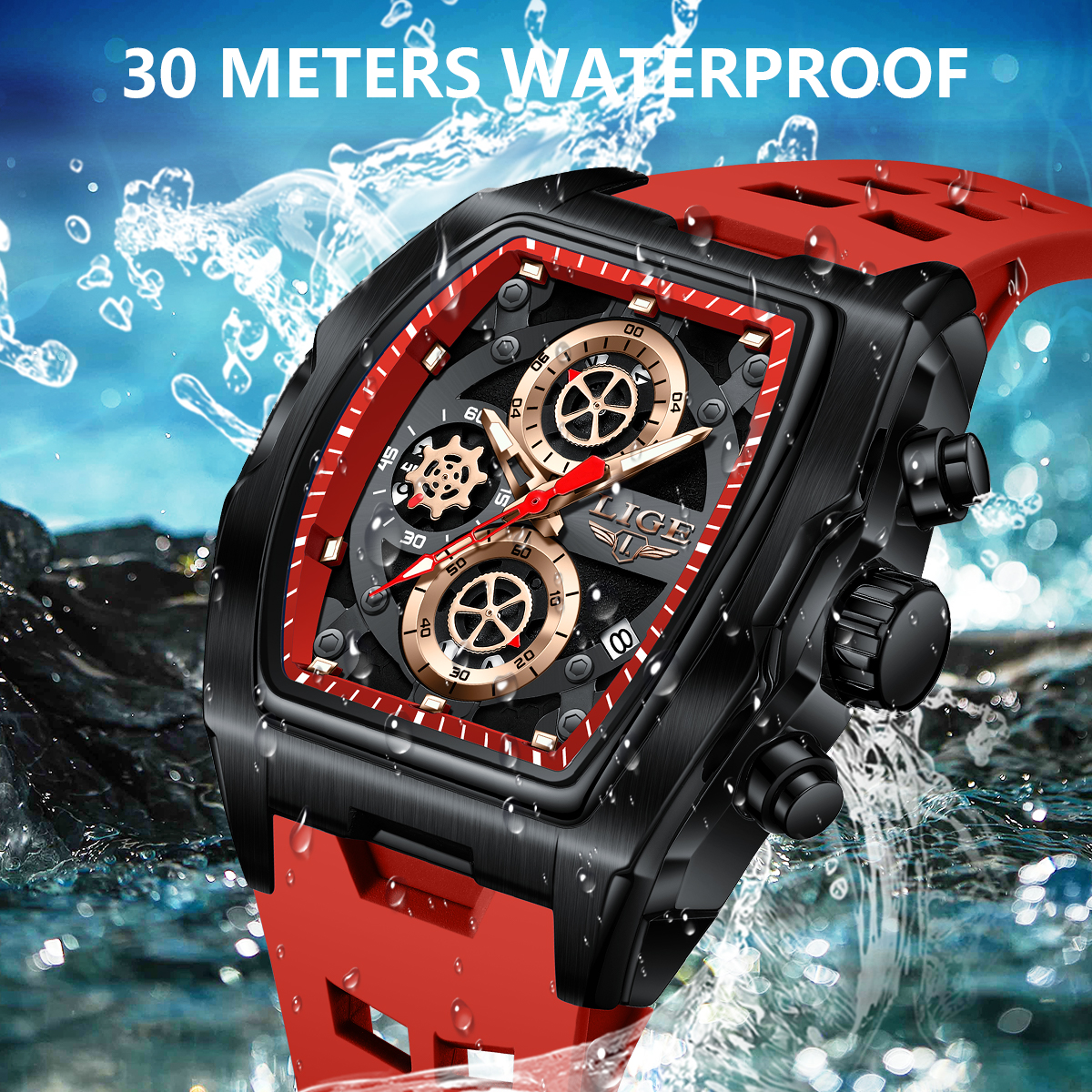 LIGE Hot Sale Fashion Men Quar - Luxury Watch For Sale recensie en prijs