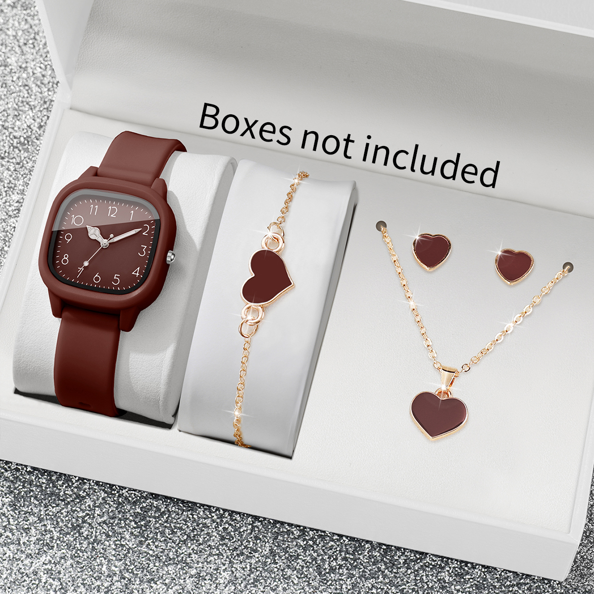 5PCS Fashion Women Watches Hea - Open Heart Watch recensie en prijs