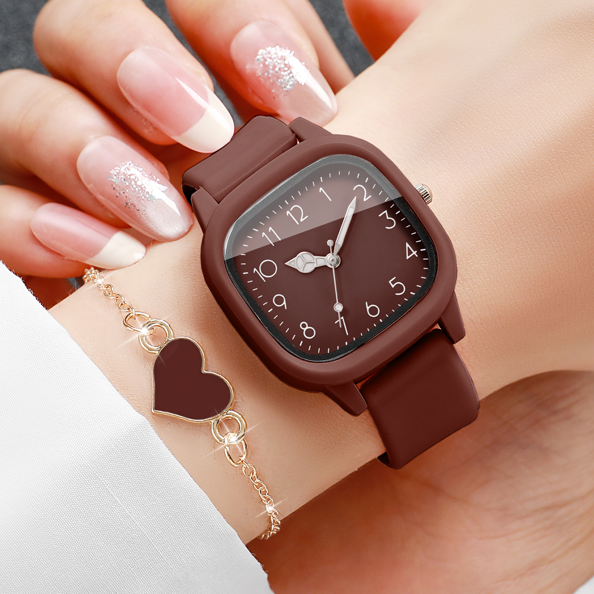 5PCS Fashion Women Watches Hea - Open Heart Watch recensie en prijs