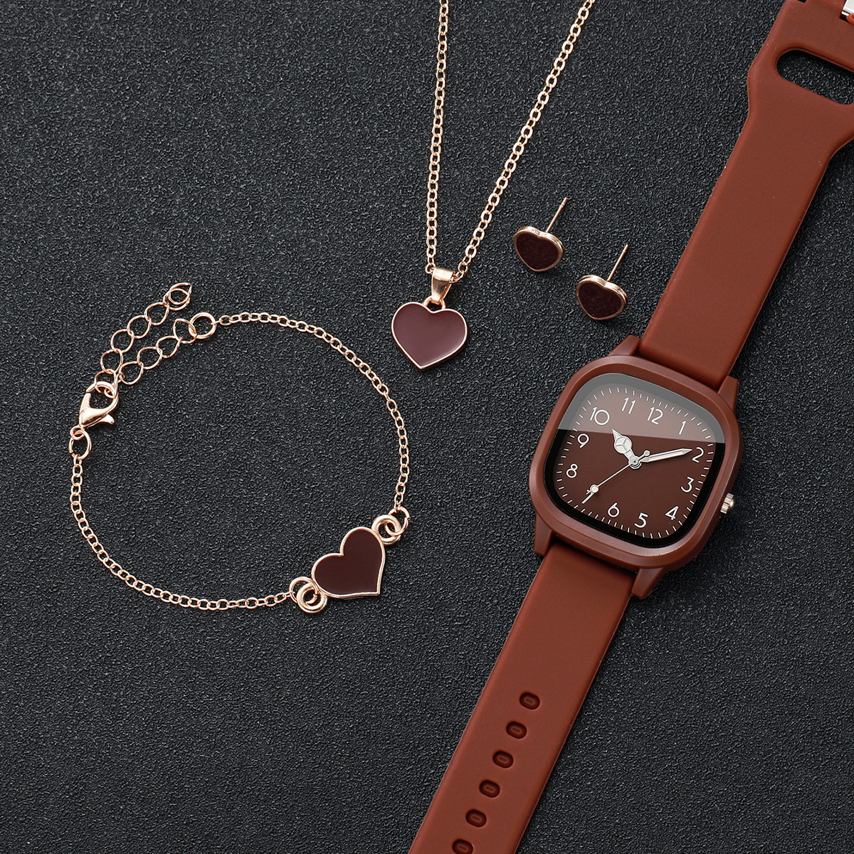 5PCS Fashion Women Watches Hea - Open Heart Watch recensie en prijs