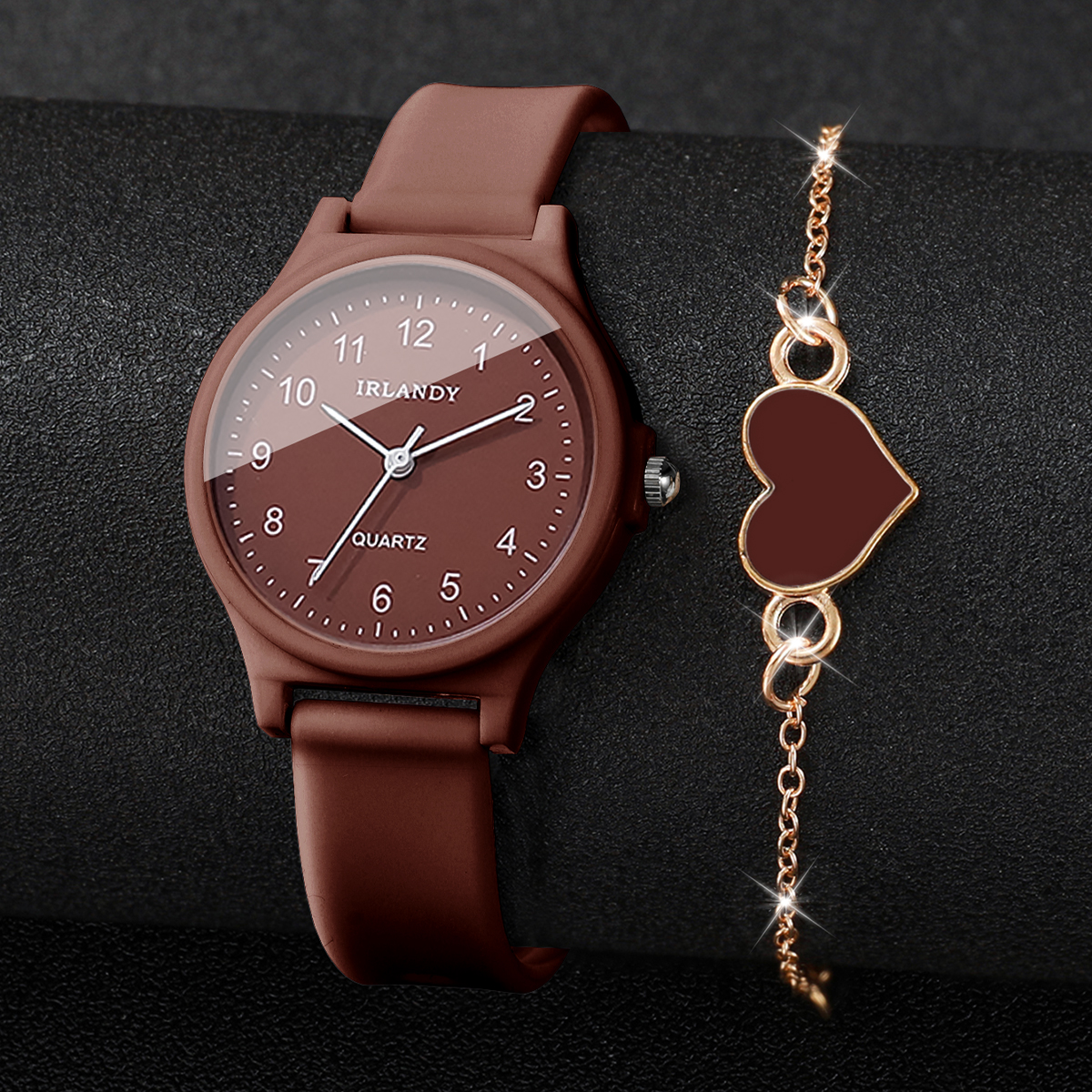 2PCS Fashion Arabic Dial Women - Open Heart Watch recensie en prijs