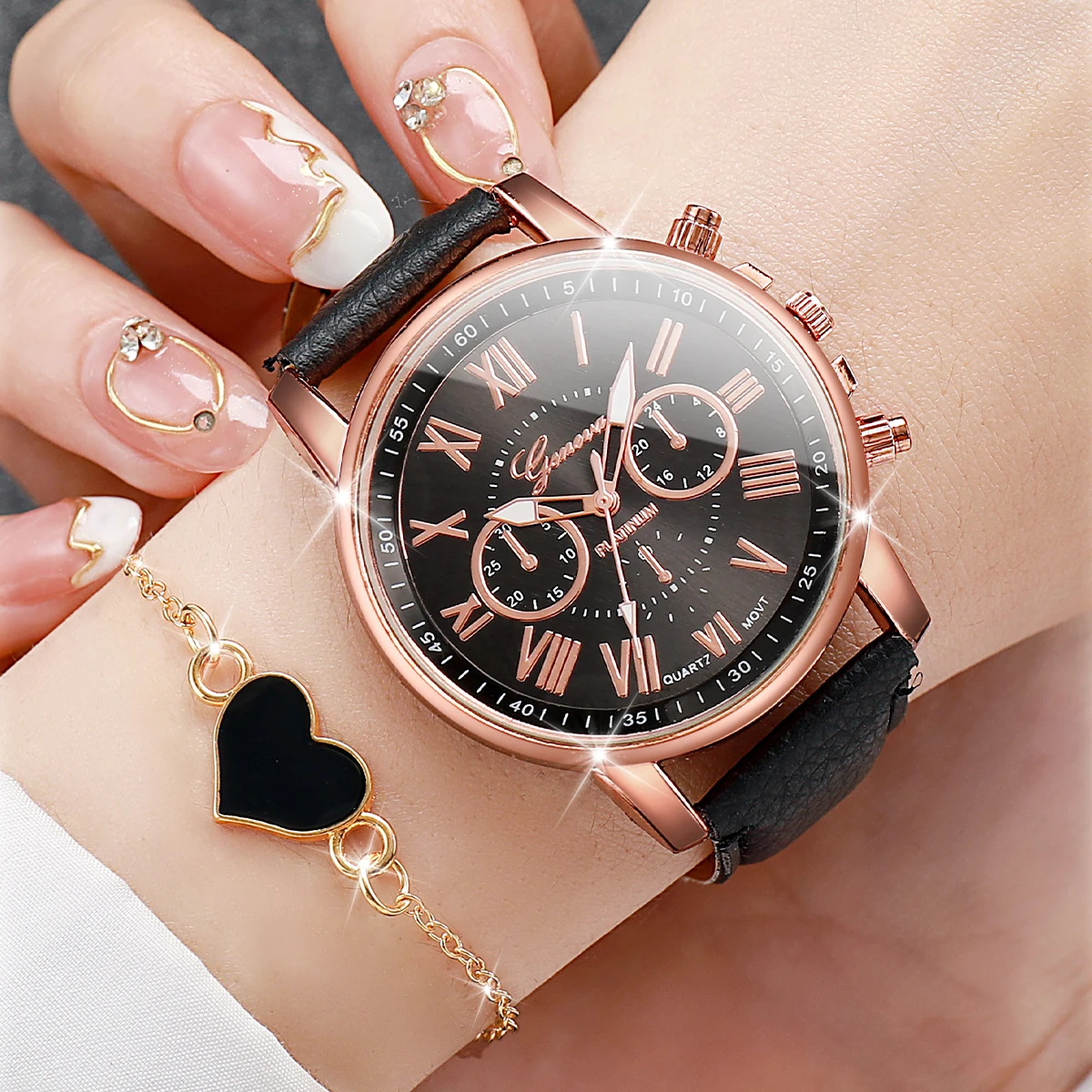 6PCS Fashion Women Watches Hea - Open Heart Watch recensie en prijs