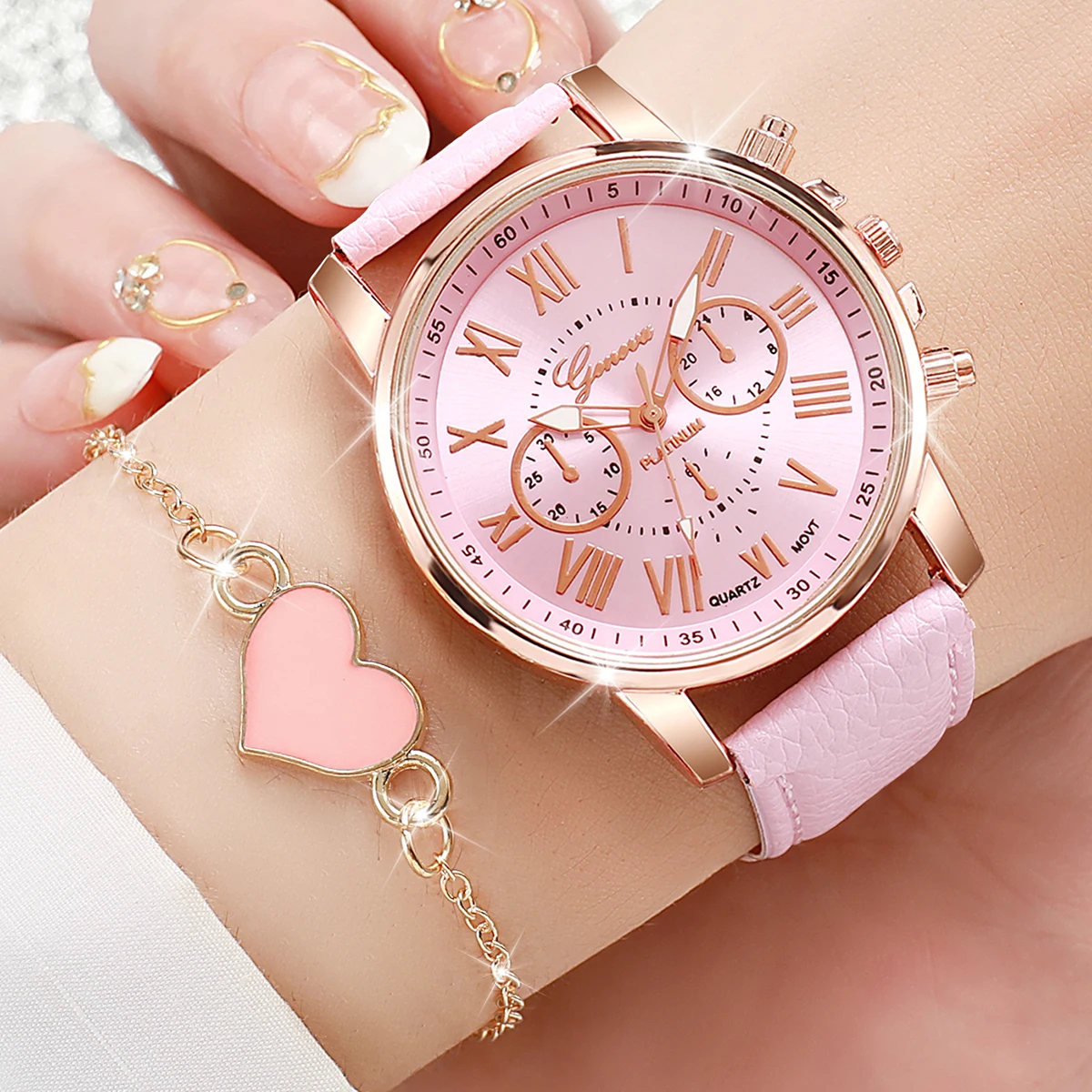 6PCS Fashion Women Watches Hea - Open Heart Watch recensie en prijs