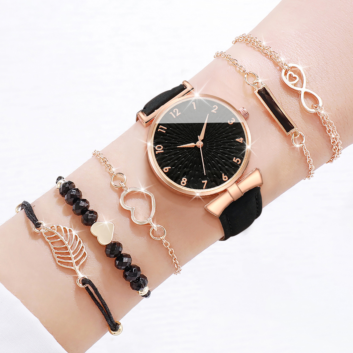6pcs/set Women Watches Heart L - Open Heart Watch recensie en prijs