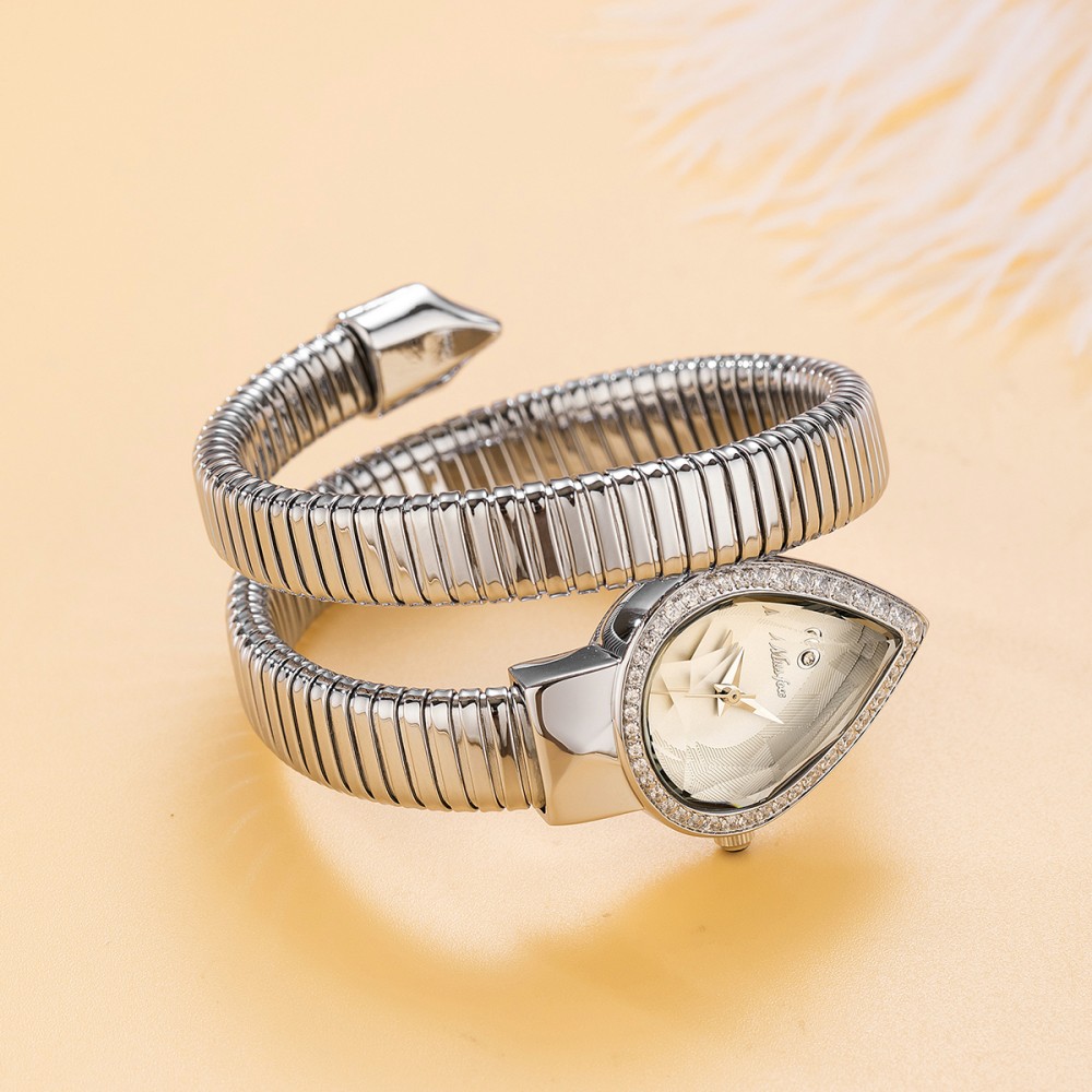 MISSFOX Snake Shape Diamond Wa - Open Heart Watch recensie en prijs