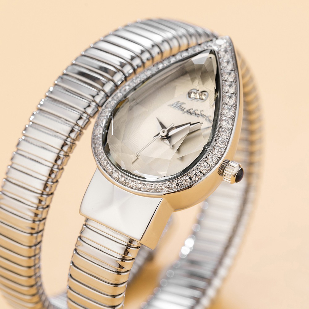 MISSFOX Snake Shape Diamond Wa - Open Heart Watch recensie en prijs